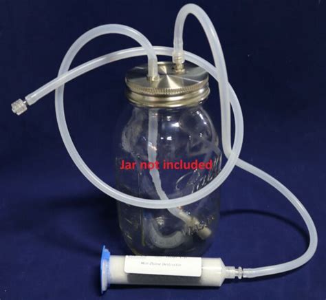 Ozone Water Purification Ozonation Kit For Std Mason Jars Regular Neck