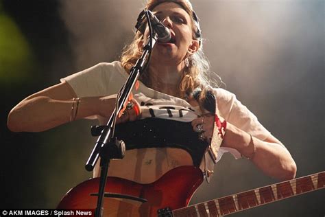 Courtney Love Topless In Brazil Singer Strips Off On Stage In Sao Paulo Daily Mail Online
