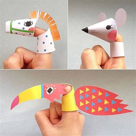 Paper Finger Puppets Kids Activities ️ Musely