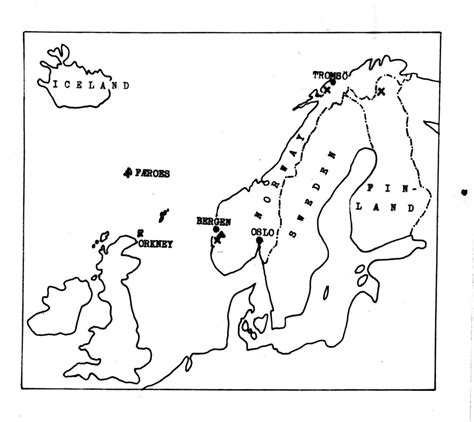 Kart Over Utbredelsen Av Bruk Av Oppstadgogn I Nyere Tid Norsk