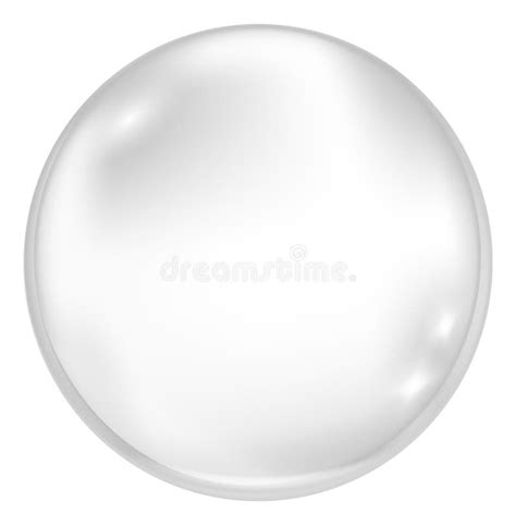 Realistic Transparent Glass Sphere Illustration Stock Vector