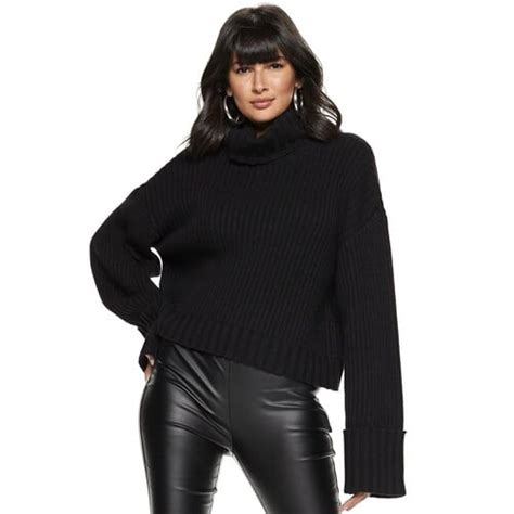Nine West Petite Cuff Sleeve Turtleneck Sweater Ciara Is The Face Of