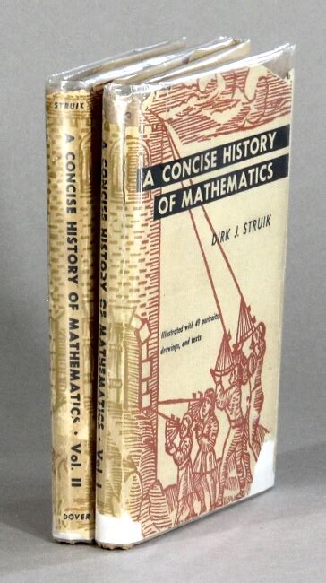 A Concise History Of Mathematics By Struik Dirk J 1948 Rulon