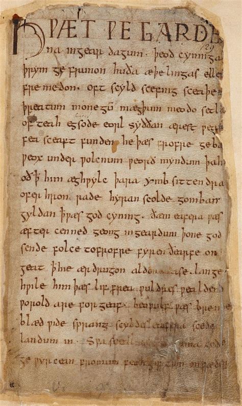 Beowulf | Beowulf, Old english language, Anglo saxon