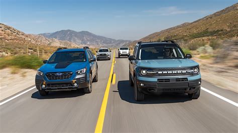 Ford Bronco Sport Vs Jeep Wrangler Unlimited Sport Vs Subaru Outback