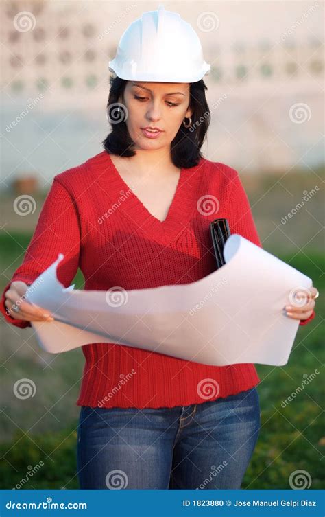 Attractive Young Person Engineer Stock Photo Image Of Model Girl