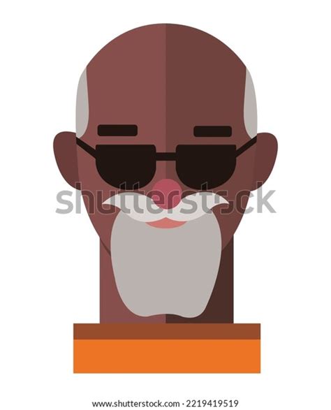Cool Old Man Portrait Old Man Stock Vector Royalty Free 2219419519