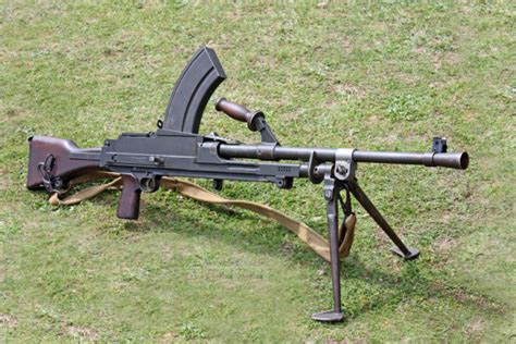 Soviet Light Machine Gun Degtyarev Dp 27 Model 1940 Stock Photo