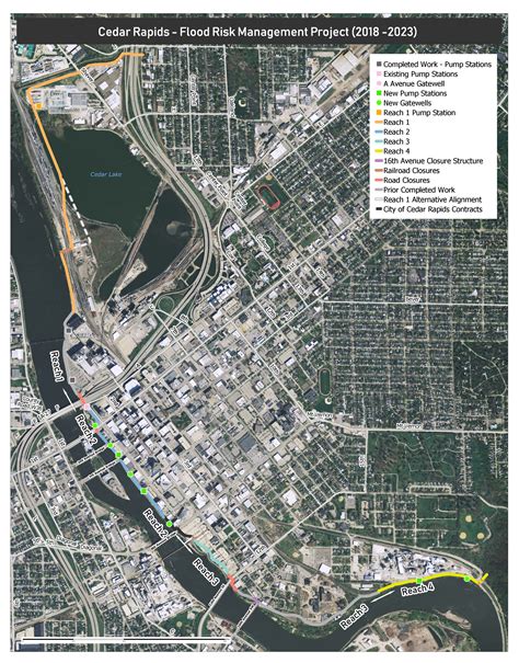 Cedar Rapids Frm Project Map