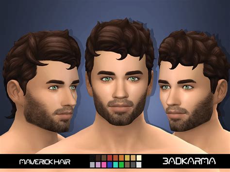 The Sims Resource Maverick Hair