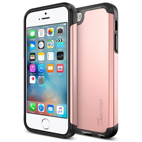 Trianium Protak Series For Iphone Se And Iphone 5s And 5 Rose Gold