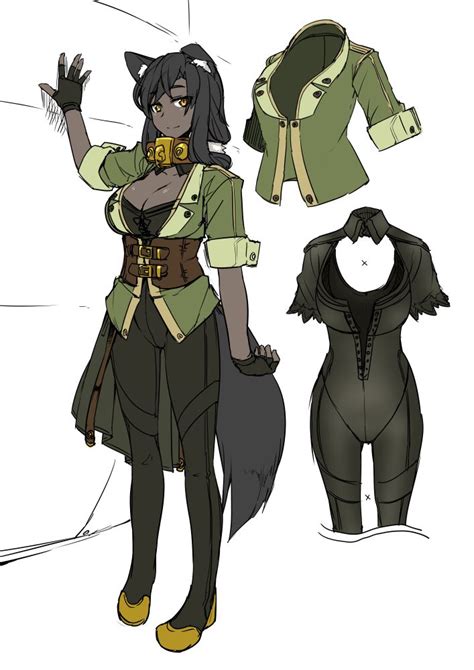 Wolf Girl Steampunk Adventurer From Pixiv Fantasia