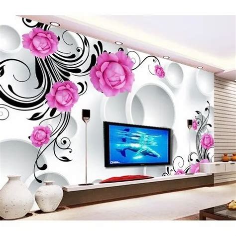 Rectangular Modern 3d Designer Wallpaper At Rs 55square Feet In