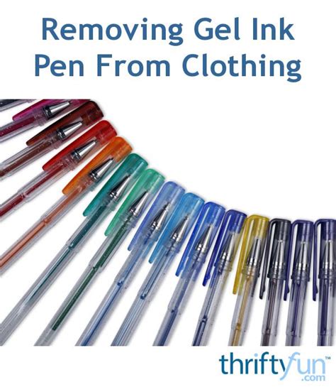 How to., norwex products, uncategorized. Removing Gel Ink Pen From Clothing | Gel ink pens, Ink ...