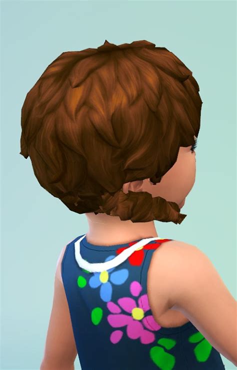 Birkschessimsblog Toddler Curl Pigtails Sims 4 Downloads