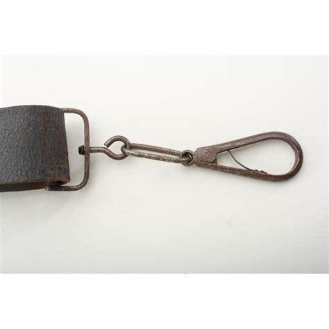 Civil War To Indian War Period Carbine Sling With Hook Brass Buckle