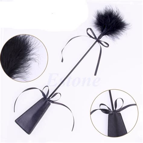 sm sex toy lovely bow knot pu leather and feather whip sex tool restraint fetish adult couple game