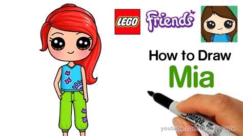 How To Draw Lego Friends Mia Easy