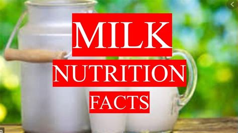 Milk Health Benefits And Nutrition Facts Youtube