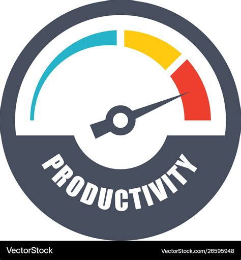 Increase Productivity Icon Royalty Free Vector Image