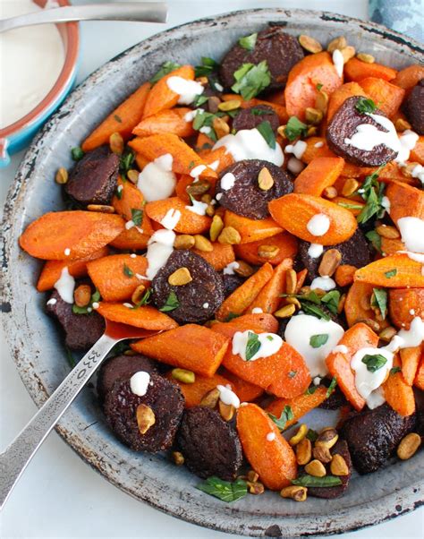 Roasted Carrots And Beets With Tahini A Cedar Spoon