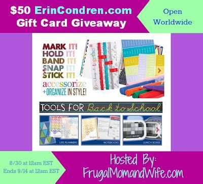 Frugal Mom And Wife Erin Condren Life Planners Notebooks And More Gift Card Giveaway
