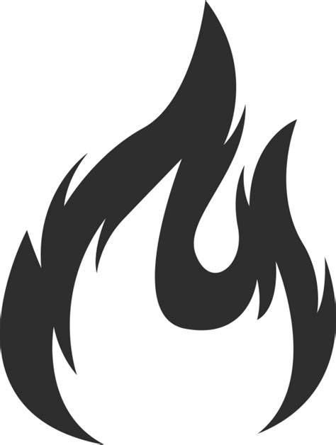 Silhouette clipart flame, Silhouette flame Transparent FREE for png image
