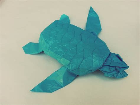 Sea Turtle Designed And Folded By Me From One Uncut Square Flickr