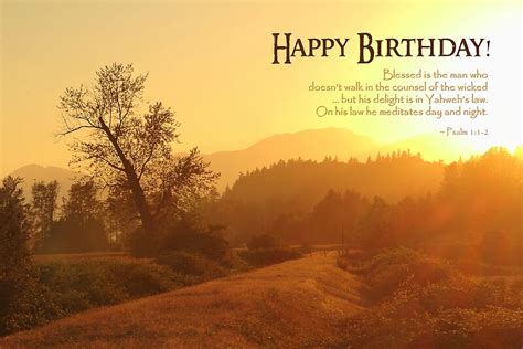 Blessed Is The Man Birthday Card By Tracy Friesen Redbubble