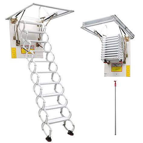 Buy Intbuying Attic Ceiling White Loft Ladder Stairs Attic Extension