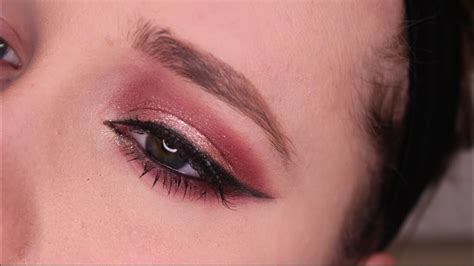 Easy Fall Maroon Smokey Eye Makeup Tutorial Lauren House Youtube