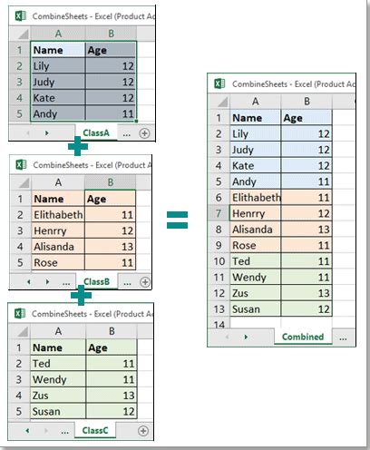 How To Combine Multiple Excel Worksheets Into One Merging