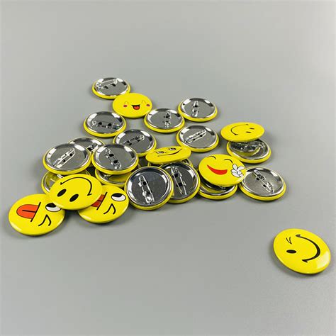 Custom Emojis 50 Pcs Cute Smiley Face Badges Pin Set For Students Hotel