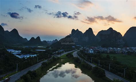 The Sunset Of Guilin Picture And Hd Photos Free Download On Lovepik