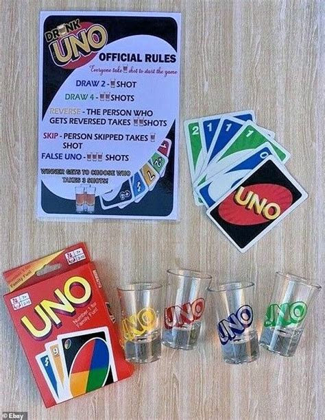 Uno Card Players Are Obsessing Over A Drunk Version Of The Game With New Rules And Shot Glasses