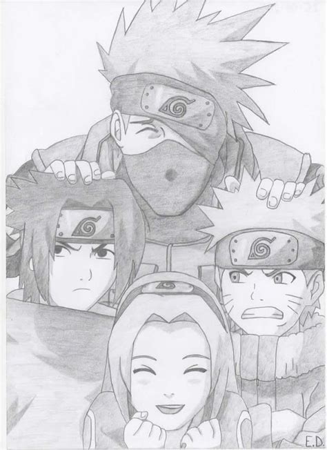 Anime Desene In Creion Naruto Naruto Drawings Naruto Y Sus