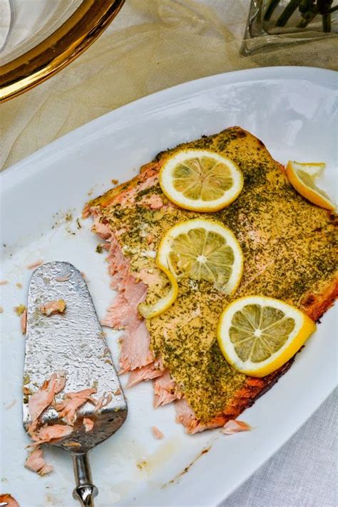 Aesthetic Nest Cooking Roasted Salmon With Mustard And Dill Recipe