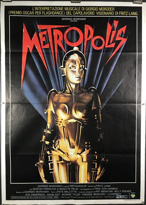 Metropolis Original Italian Vintage Movie Poster Original Vintage