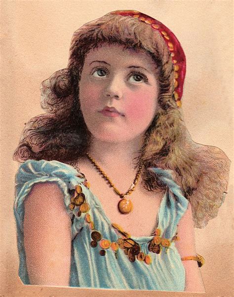 Vintage Clip Art Sweet Gypsy Girl The Graphics Fairy