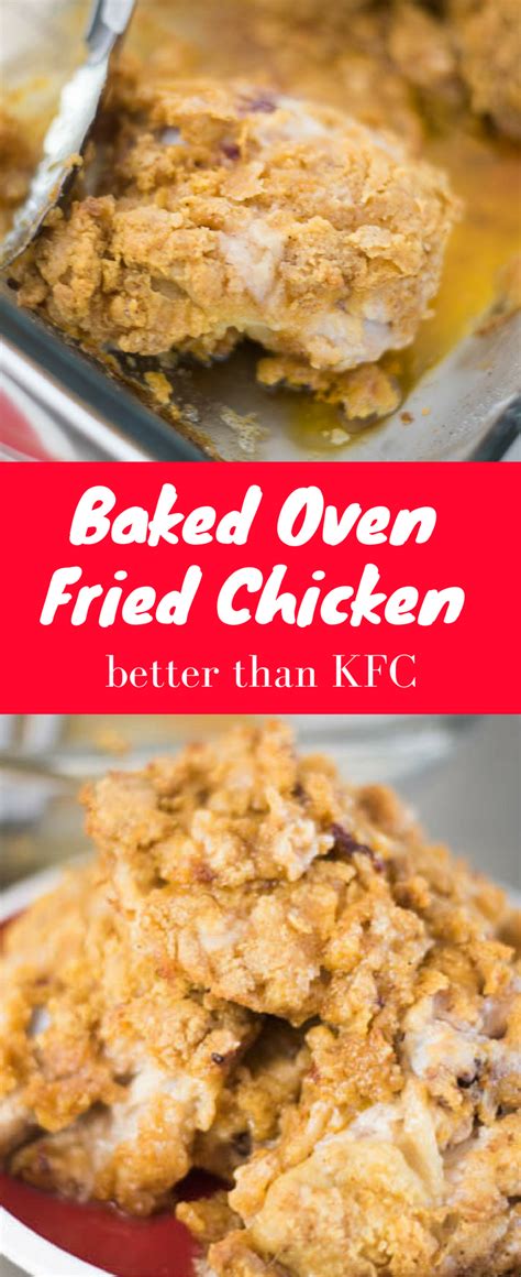 Better Than KFC Baked Oven Fried Chicken Recipe Fries In The Oven