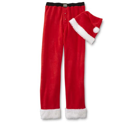 Joe Boxer Men S Christmas Pajama Pants And Santa Hat Shop Your Way Online Shopping And Earn