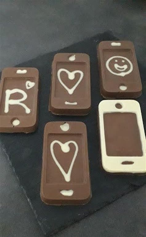 Fun Make Your Own Chocolate Mobile Phones Plus Hot Chocolate Etsy