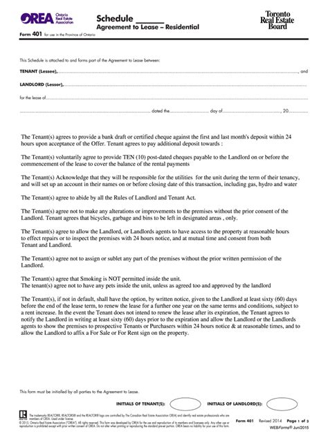 Orea Form 401 Fill Out And Sign Online Dochub