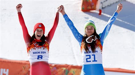Sochi Scoop Skiers Tie For Gold Medal German Athlete Jumps For Joy