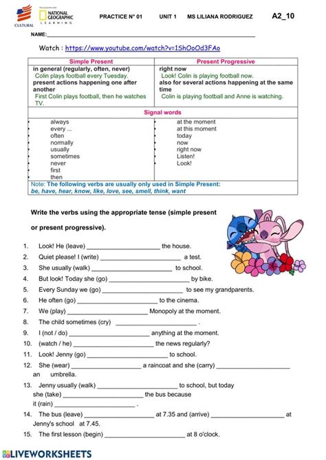 Present Continuous Interactive And Downloadable Worksheet You Can Do FE