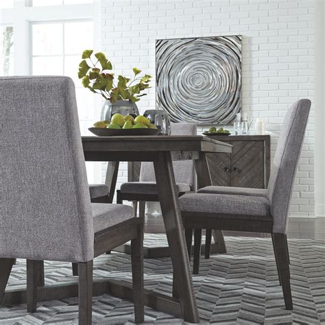 Ashley Furniture Besteneer 76 Dining Table In Dark Gray