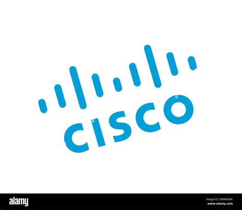 Cisco Systems Rotated White Background Logo Brand Name Stock Photo