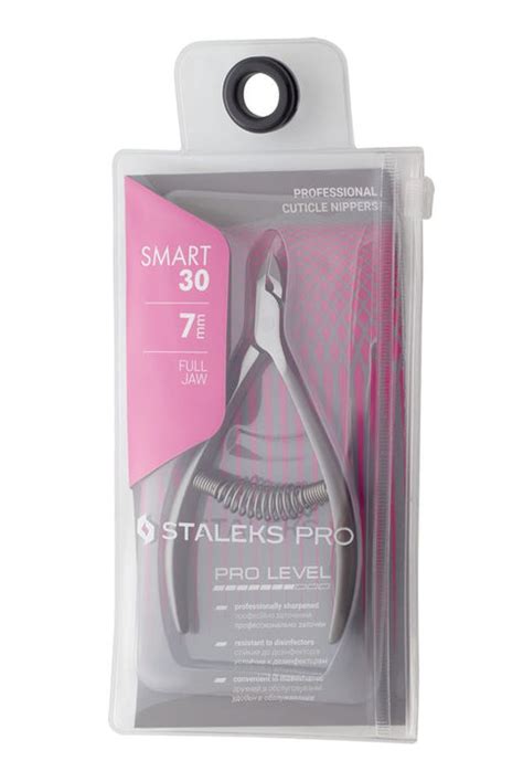 staleks pro smart 30 spring cuticle nippers 7 mm full jaw 0 27 inch ns