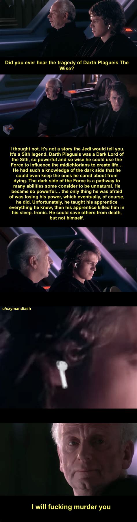 have you ever heard the tragedy of darth plagueis the wise r prequelmemes