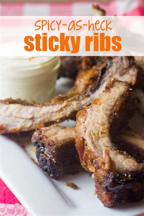 Spicy As Heck Sweet Sticky Spicy Ribs From Mamaplusone